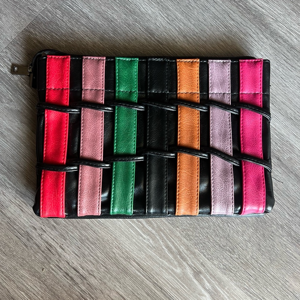 Colorful Striped Clutch - Picture 1 of 4